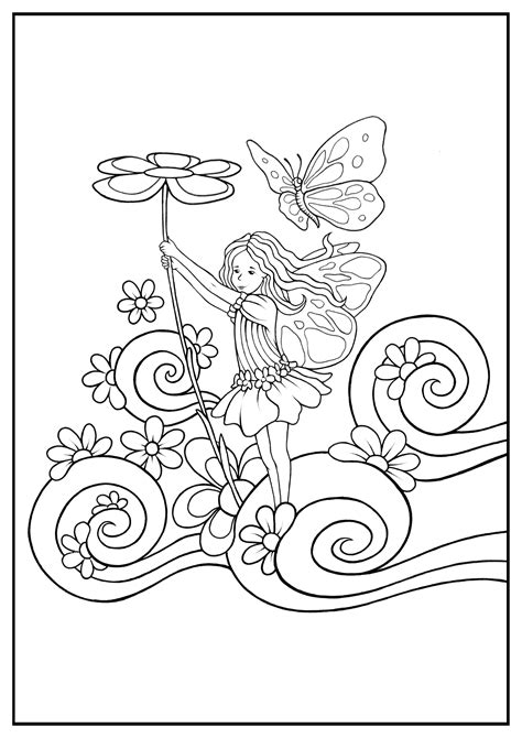 coloring pages  fairy