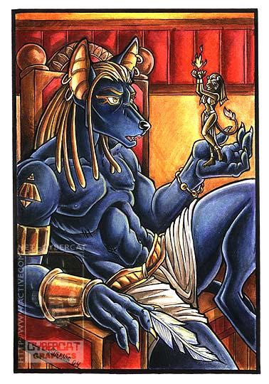 Anubis Colored By Lady Cybercat On Deviantart