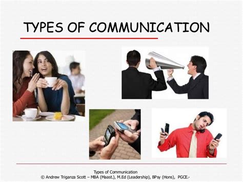 types of communication