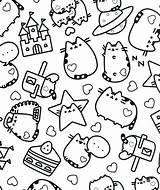 Pusheen sketch template