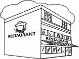 Coloring Pages Building Restaurant Clipart School Color Kids Printable Restaurants Sheets Cafe Fresh Worksheets Washington Dc Getcolorings House Rocks Fun sketch template