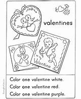 Coloring Pages Valentine Valentines Kindergarten Cards Crafts Card Printable Activities Kid Color Kids Diy Print Sheets Preschool Activity Science Cute sketch template