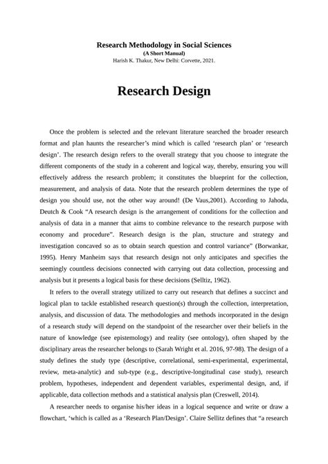 descriptive research design