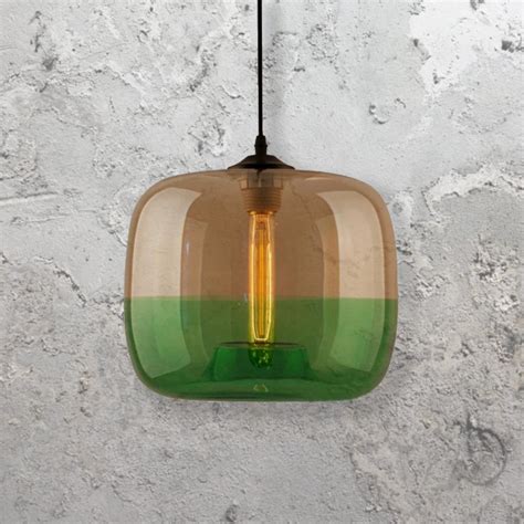 amber green glass pendant light cl 27938 e2 contract lighting