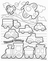Coloring Pages Transportation Toddlers Transport Printable Preschool Land Modes Road Template Kids Worksheets Sheets Train Templates Book Joseph Choose Board sketch template