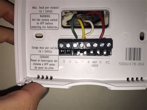 honeywell  programmable thermostat wiring
