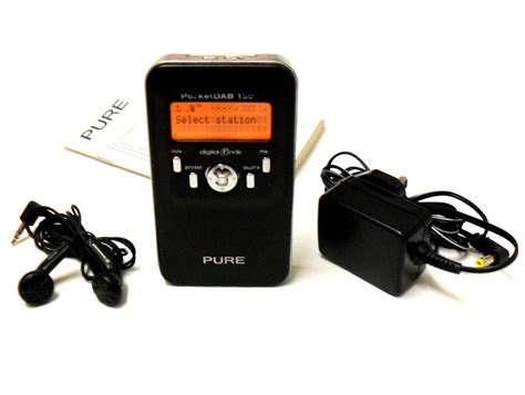 pure pocket dab  personal dabfm radio black fm radio pure products radio