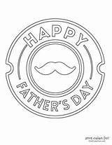 Coloring Pages Printable Father Fathers Happy Mustache Print sketch template