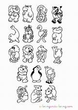 Coloring Pages Cute Animals Animal Safari Baby Cartoon Jungle Djungel Comments Popular Coloringhome sketch template