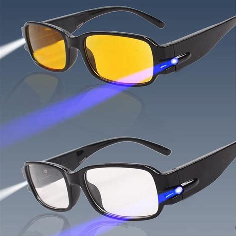 multi strength reading glasses with led glasses man woman unisex