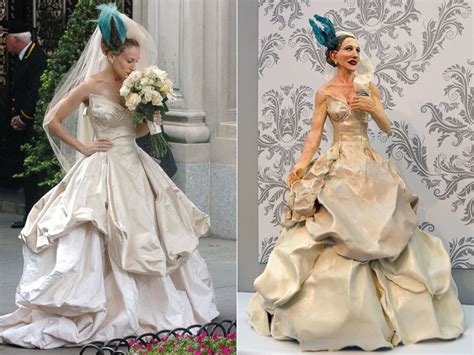 sex and the city star sarah jessica parker immortalized in a 26 pound wedding dress cake abc