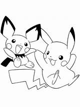 Pikachu Pichu Colorluna sketch template