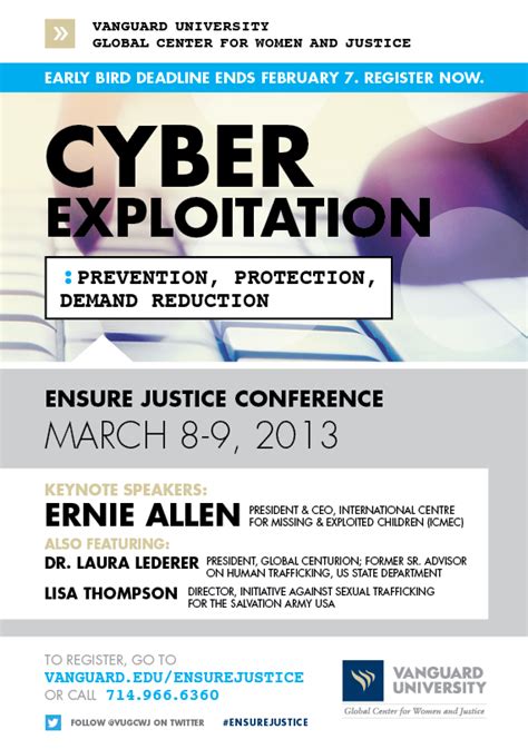 Ensure Justice “cyber Exploitation” Conference At Vanguard