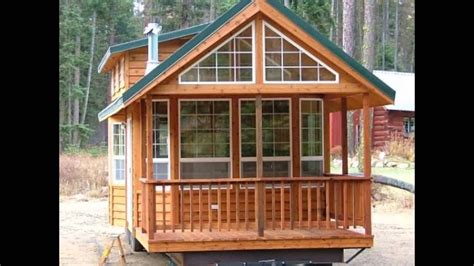 tiny houses hunting cabins portable living custom rvs youtube
