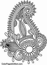 Colorpagesformom Paisley Pages Coloring Mandala Color Adult Henna Designs Choose Board Pattern Drawings sketch template