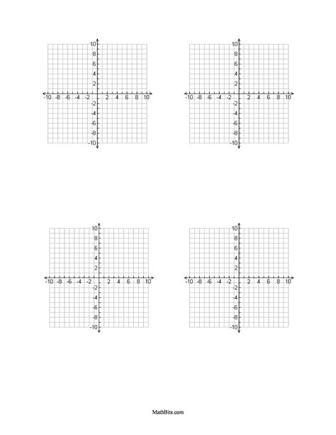 multiple coordinate graphs   page   printable graph paper