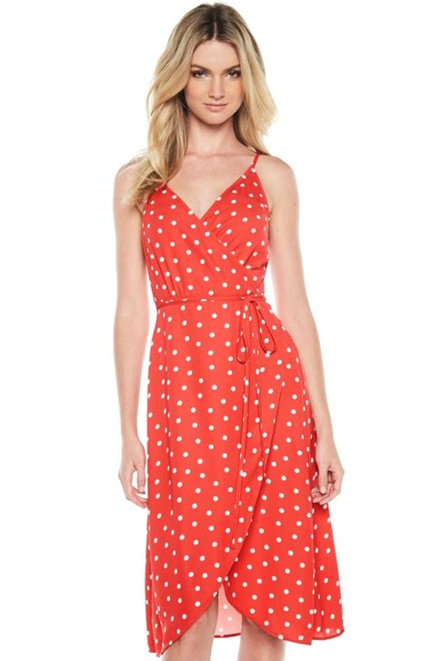 bardot dotted wrap dress nordstrom summer dresses for