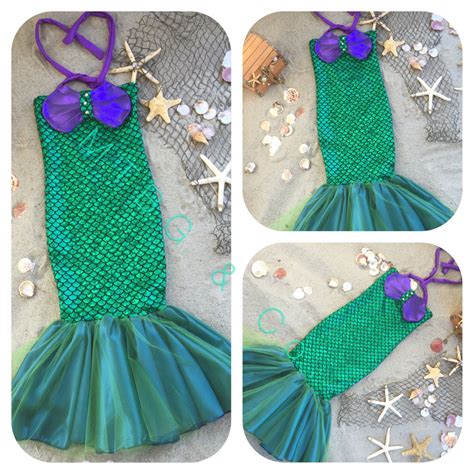 Sirenna Fancy Little Mermaid Dress Soft Sea Shells