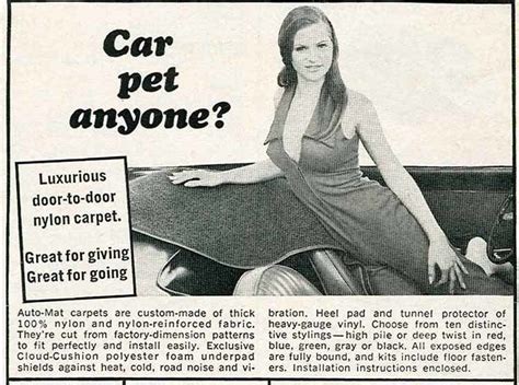 sex sells auto equipment in the 1970s and 1980s