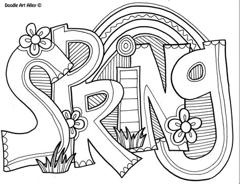 places  find  printable spring coloring pages