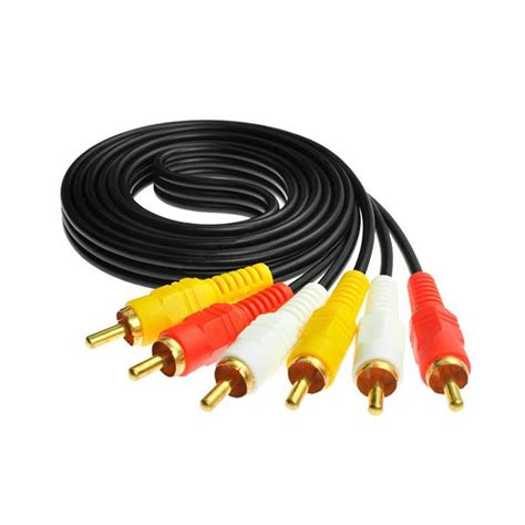 rca composite cable av video audio wire mm ft  accxpresscom