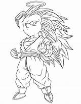 Coloring Pages Goku Super Saiyan Dragon Ball Gohan Goten Gotenks Ssj Ssj3 Alone Printable Sheets Form Color Getcolorings Drawing Awesome sketch template