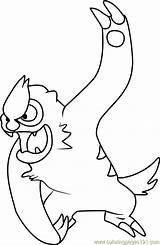Vigoroth Pokemon Coloringpages101 sketch template