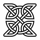 Nodo Simbolo Celtico Symbool Knot Triquetra Quadrato Keltische Keltischen Knotens Knoten Quadratisches Keltisch Celsius sketch template