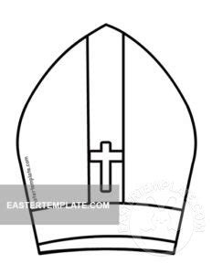 printable bishop hat template easter template