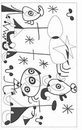 Miro Quadri Mirò Stampare Niños Famosi Schede Miró Dipinti Kandinsky Belli Bauhaus Picasso Raquel Didattiche Misti Pixel Famose Literatura Coloriages sketch template