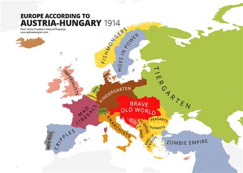 31 funny maps of national stereotypes and how people view the world