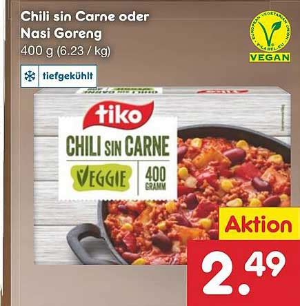 chili sin carne oder nasi goreng angebot bei netto marken discount