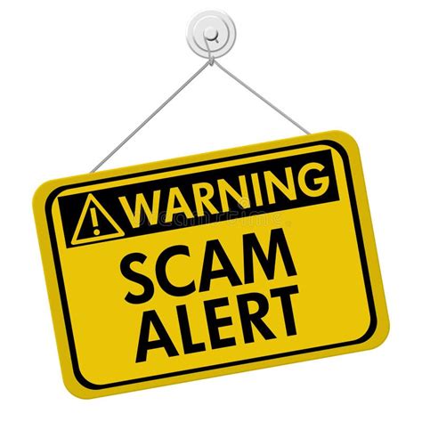warning  scam alert royalty  stock image image