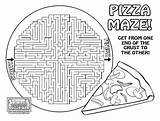 Maze Pizzeria sketch template