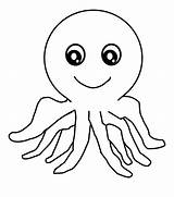 Octopus Cartoon Coloring Pages Printable Categories sketch template