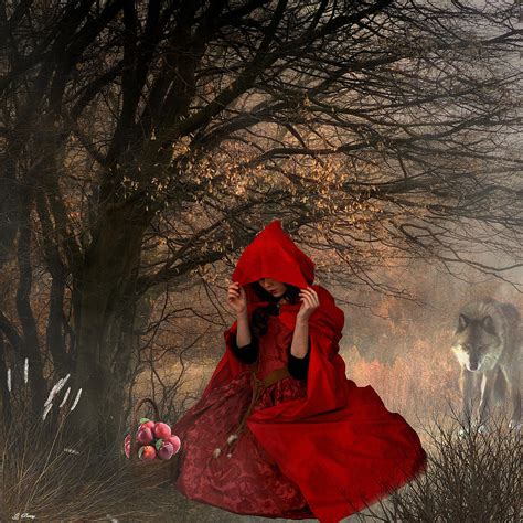 red riding hood mixed media  gayle berry pixels