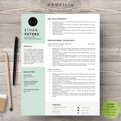word resume and cover letter template creative cover