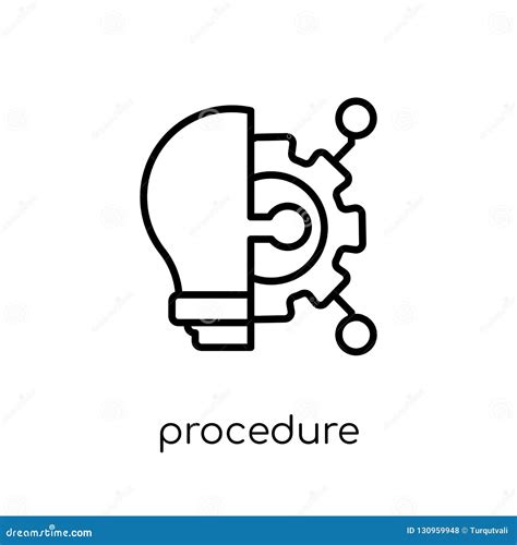 procedure icon  collection stock vector illustration