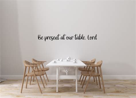 present   table lord kitchendining room vinyl wall etsy