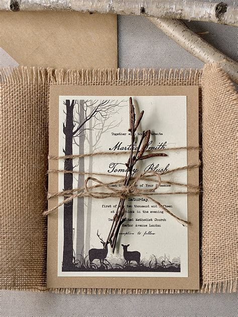 top 30 chic rustic wedding invitations from 4lovepolkadots deer pearl