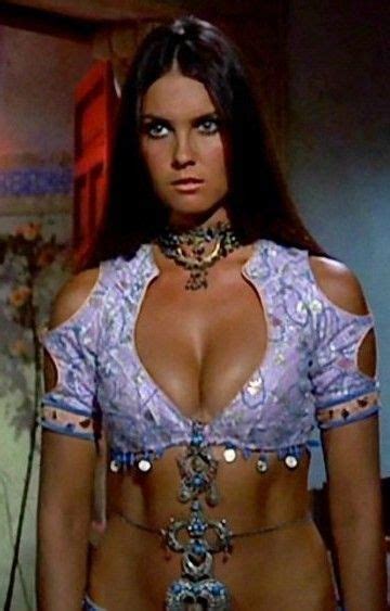 Pin By Who I Find Beautiful On Caroline Munro Harem Girl Bond Girls