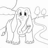 Elephant Coloring Pages Baby Colouring Animals Funny Animal Print Adventure Cute Zoo India But sketch template