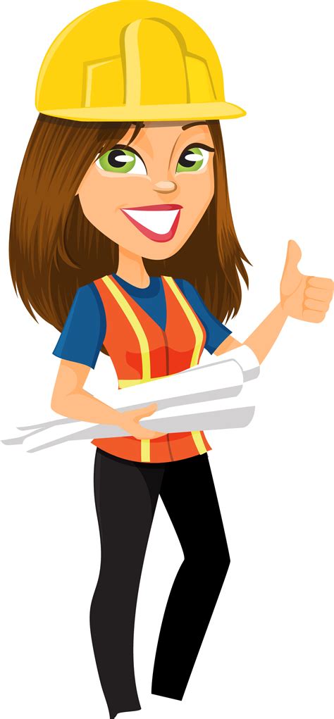 women  engineering clip art female construction worker cartoon