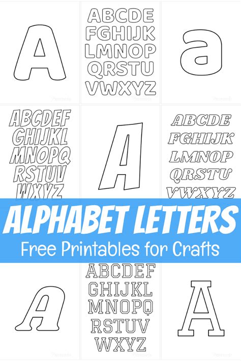 printable alphabet letters  crafts