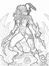 Predator Coloring Pages Printable Female Deviantart Boys Alien Blade Hunter Color Huntress Dark Recommended Vs Zapisano sketch template