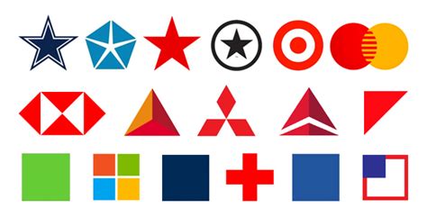 shapes logo design    style called graphic design stack
