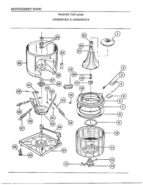 frigidaire washer parts manual
