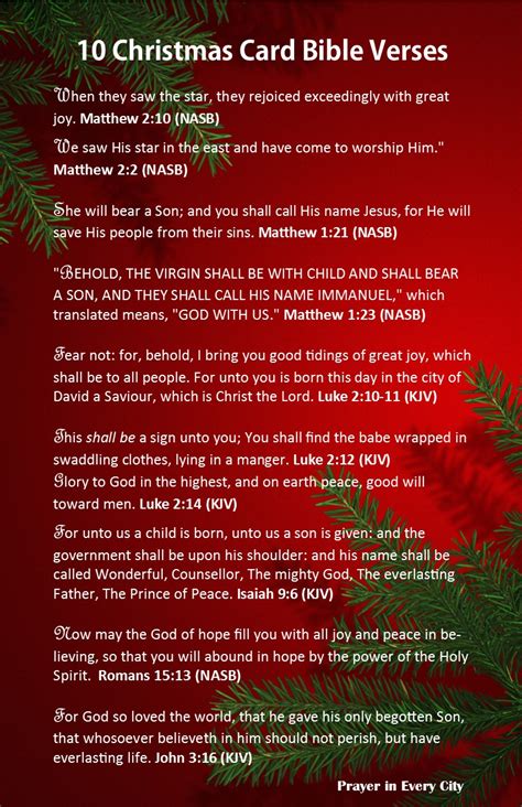 biblical verses for christmas cards