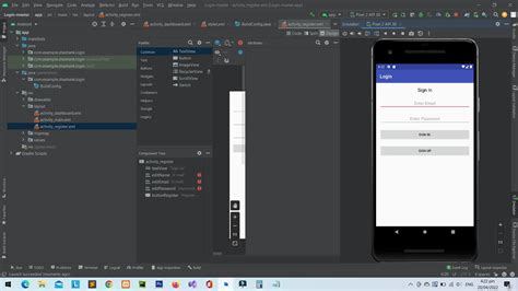 login page  android studio source code