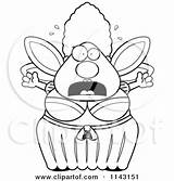 Fairy Freaking Cartoon Godmother Chubby Clipart Coloring Cory Thoman Outlined Vector sketch template